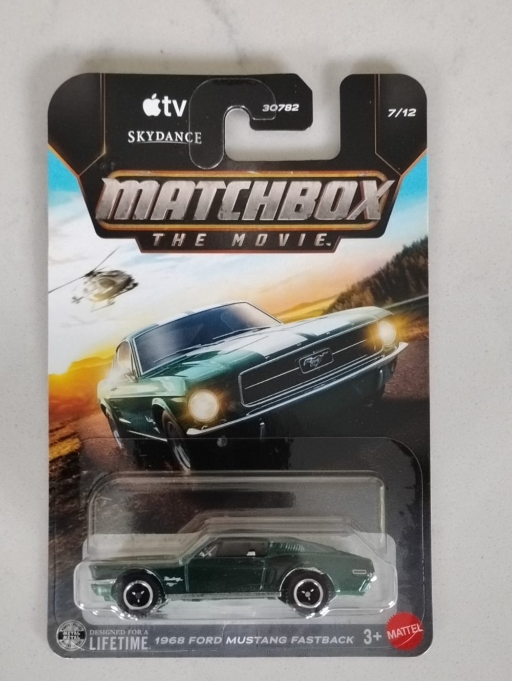 Mattel Matchbox 1968 Ford Mustang Fastback in Dark Green